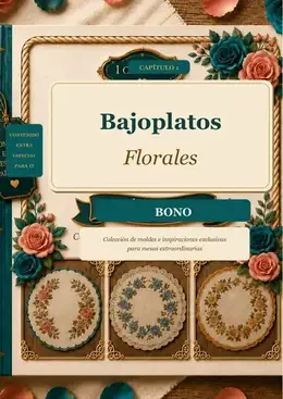 Moldes de bajoplatos florales
